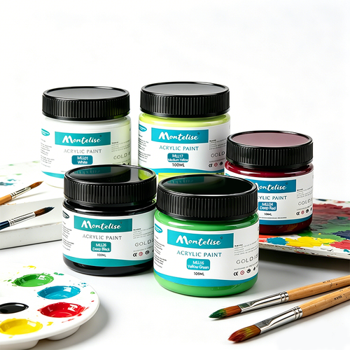 Montelise acrylic jar paint colors for canvas, crafts, and studio painting