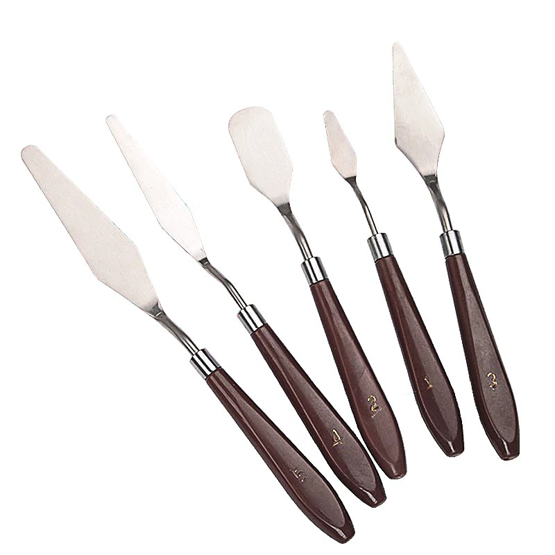 Montelise artist palette knife set for acrylic texture and mixed media work