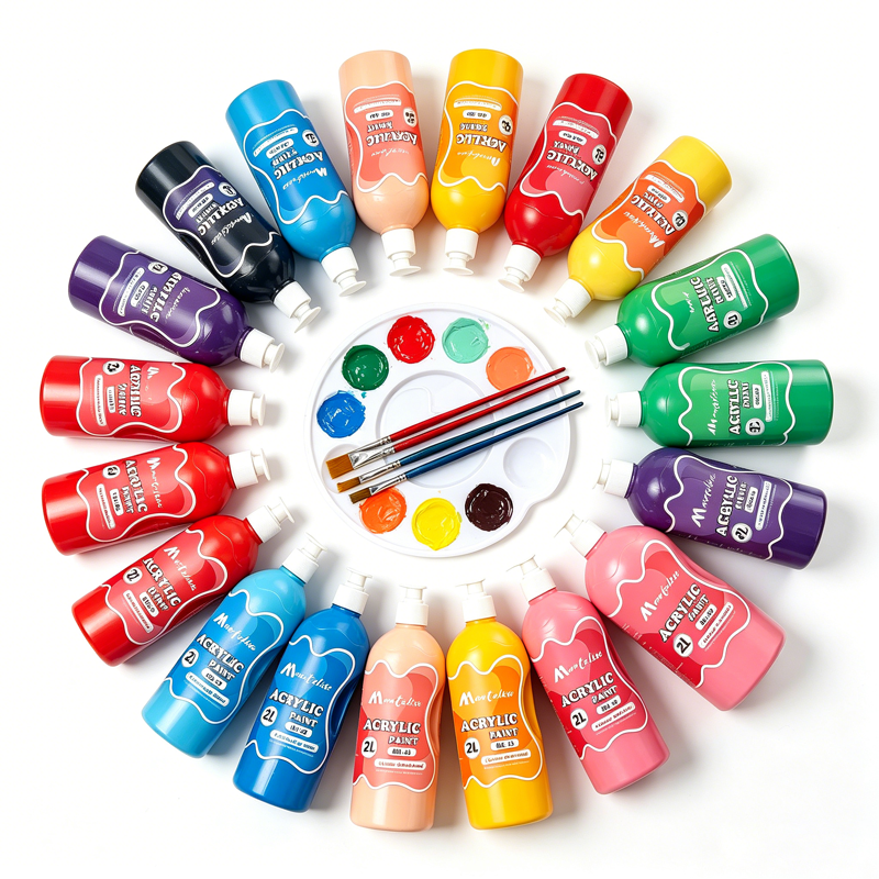 Acrylic paint colors for art and craft projects