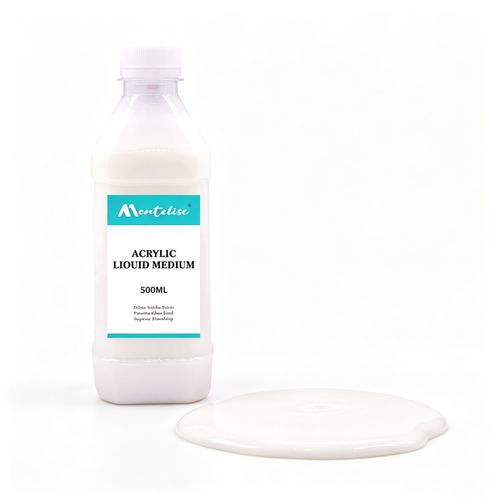 Montelise acrylic medium for flow, mixing, and paint control