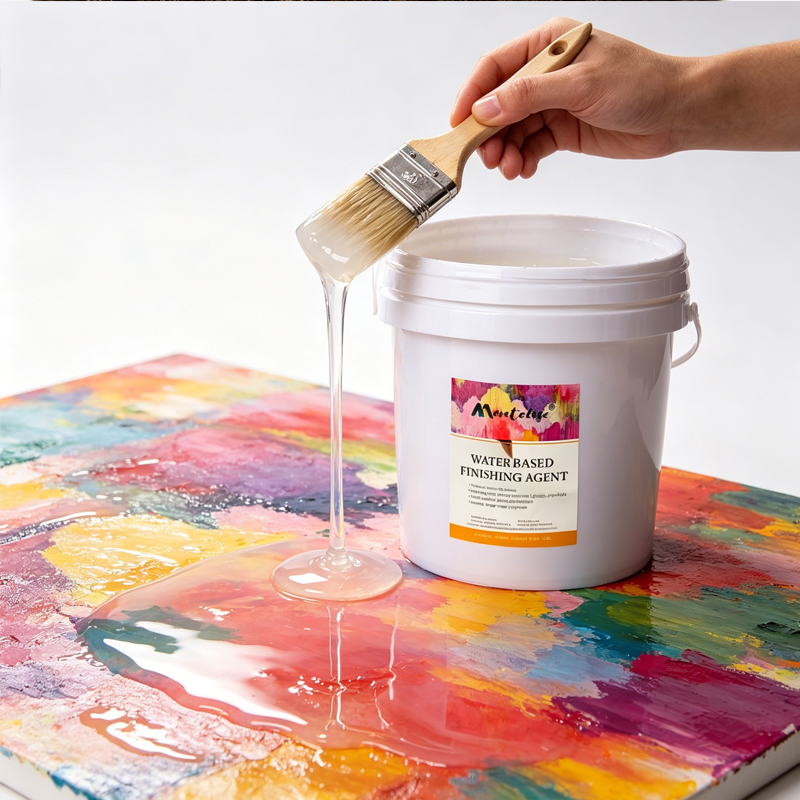 Montelise gloss protective varnish for acrylic paintings and decor projects