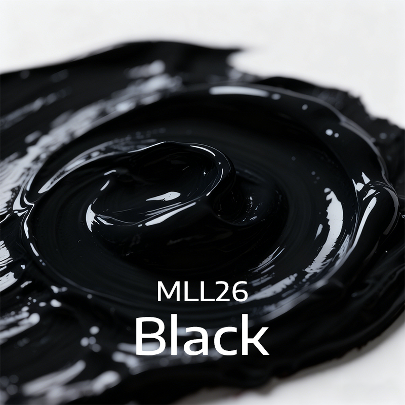 Montelise 2L black acrylic paint bottle