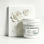 Montelise modeling paste for raised acrylic texture effects and mixed media