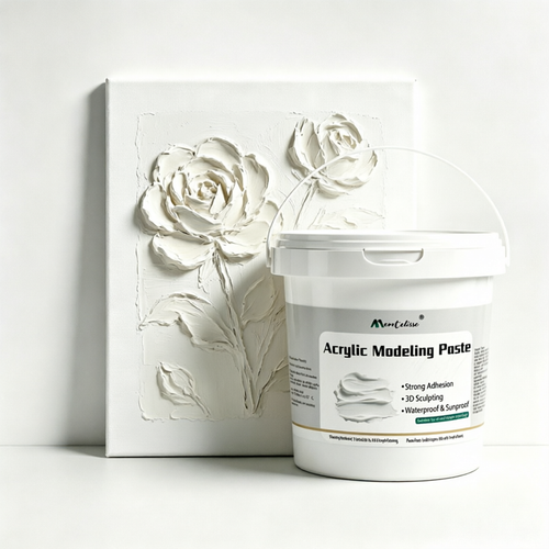 Montelise modeling paste for raised acrylic texture effects and mixed media