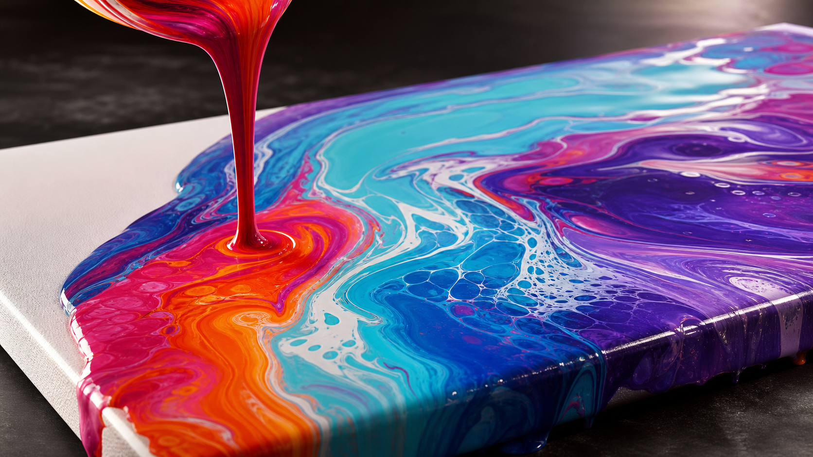 Fluid Art Acrylic Paint pour hero 2