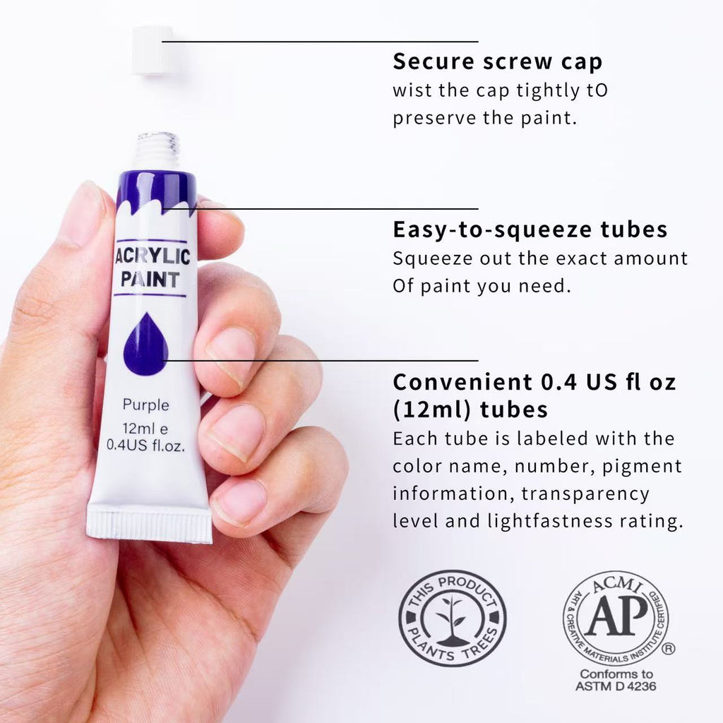 Acrylic tube paint for kids crafts students and DIY art
