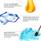 Water based acrylic paint for DIY craft projects