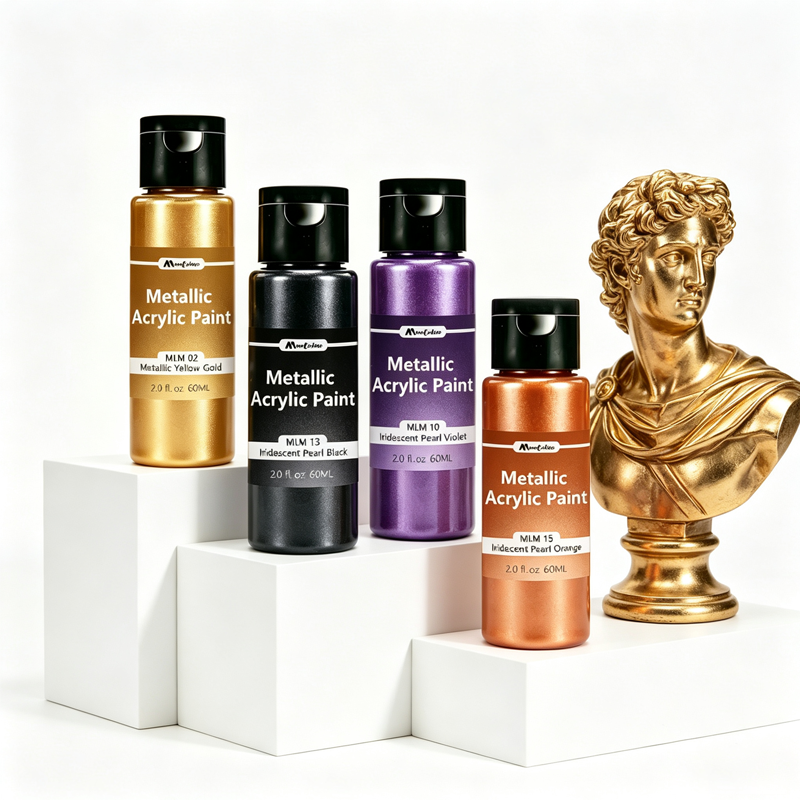 Montelise metallic acrylic paint 60ml colors