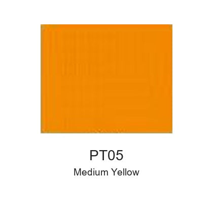 Montelise spray paint PT05 Medium Yellow color swatch