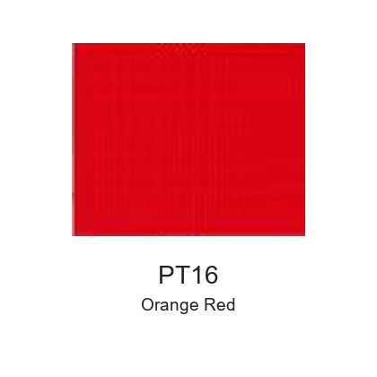 Montelise spray paint PT16 Orange Red color swatch
